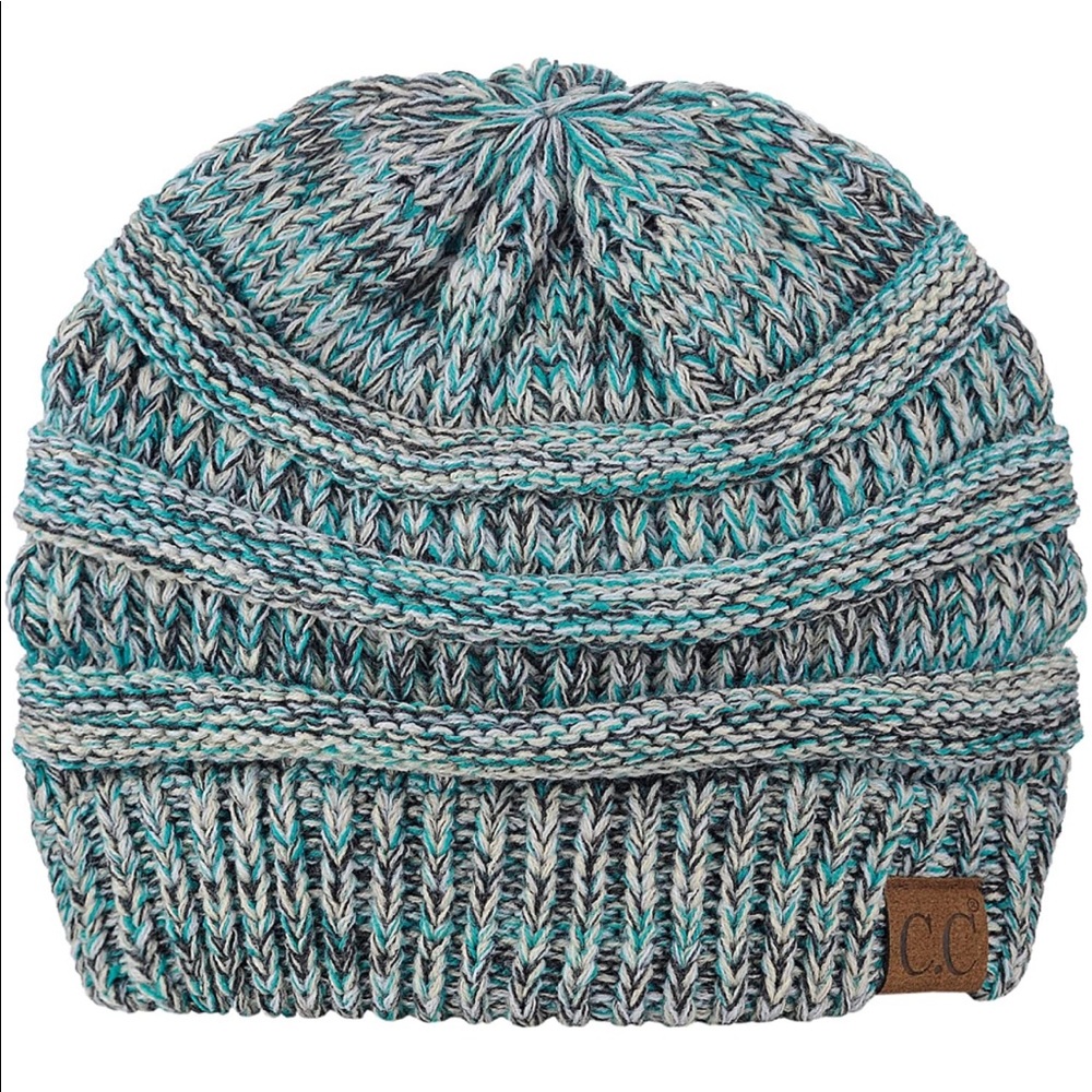 3 Tone Teal CC Beanie